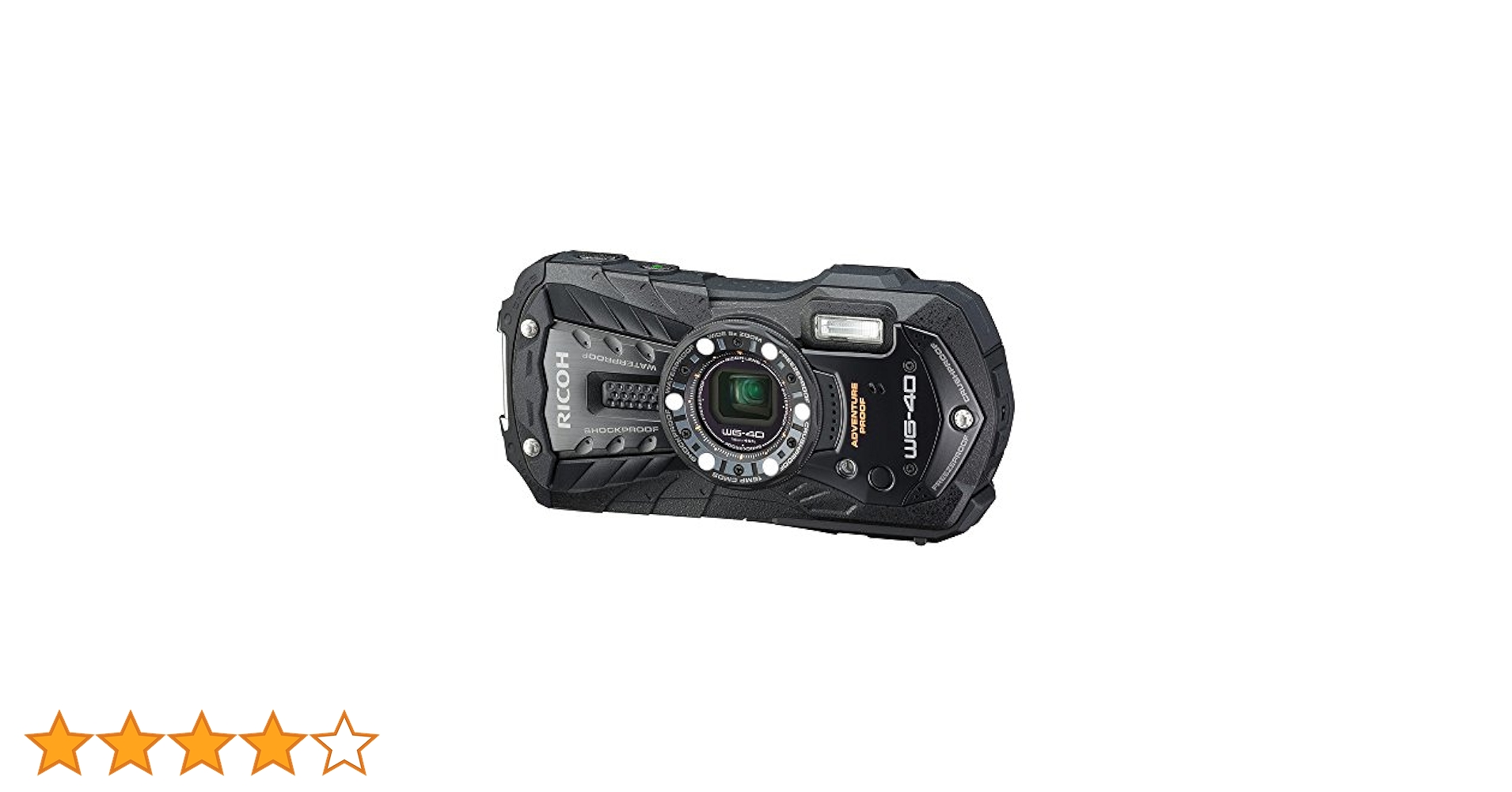 Amazon | RICOH 防水デジタルカメラ RICOH WG-40 ブラック 防水